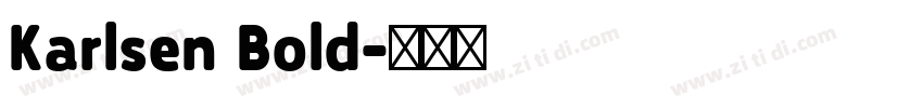Karlsen Bold字体转换